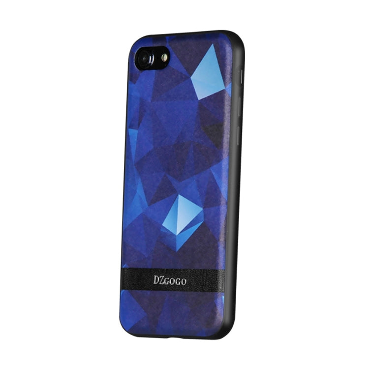 DZGOGO TOUCH Series for  iPhone 8 & 7  TPU + PU + PC Irregular Rhombus Texture Combination Protective Case
