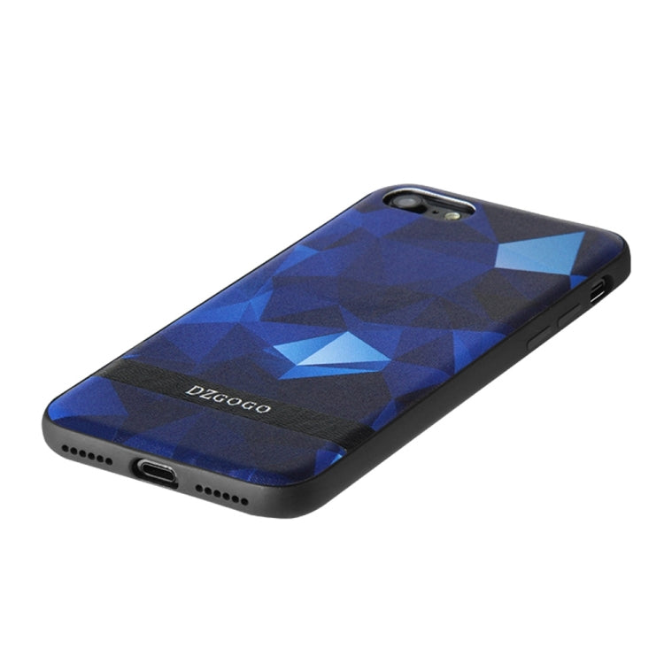 DZGOGO TOUCH Series for  iPhone 8 & 7  TPU + PU + PC Irregular Rhombus Texture Combination Protective Case
