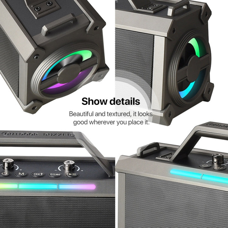 L202 Portable Outdoor Wireless Bluetooth Speaker Home Karaoke Speaker, Style: Single Mic