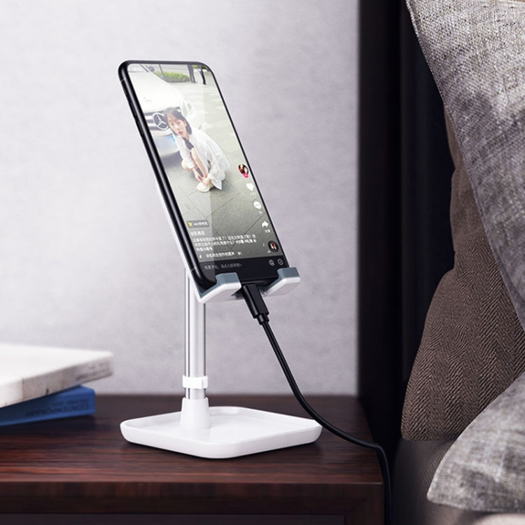 Licheers LC227 Portable Tablet Bracket Mobile Phone Desktop Telescopic Holder(White)