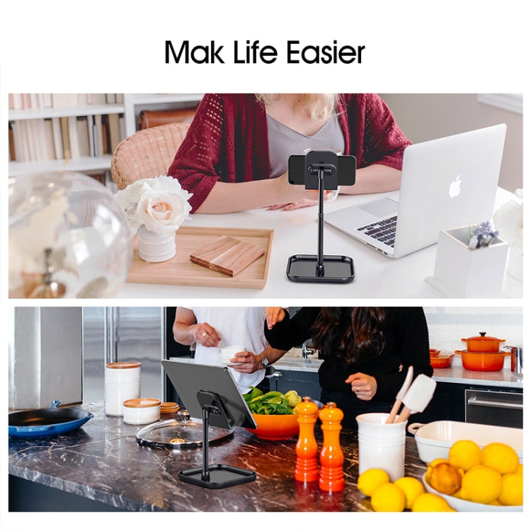Licheers LC227 Portable Tablet Bracket Mobile Phone Desktop Telescopic Holder(White)