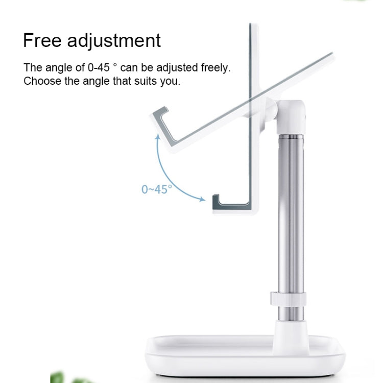 Licheers LC227 Portable Tablet Bracket Mobile Phone Desktop Telescopic Holder(White)