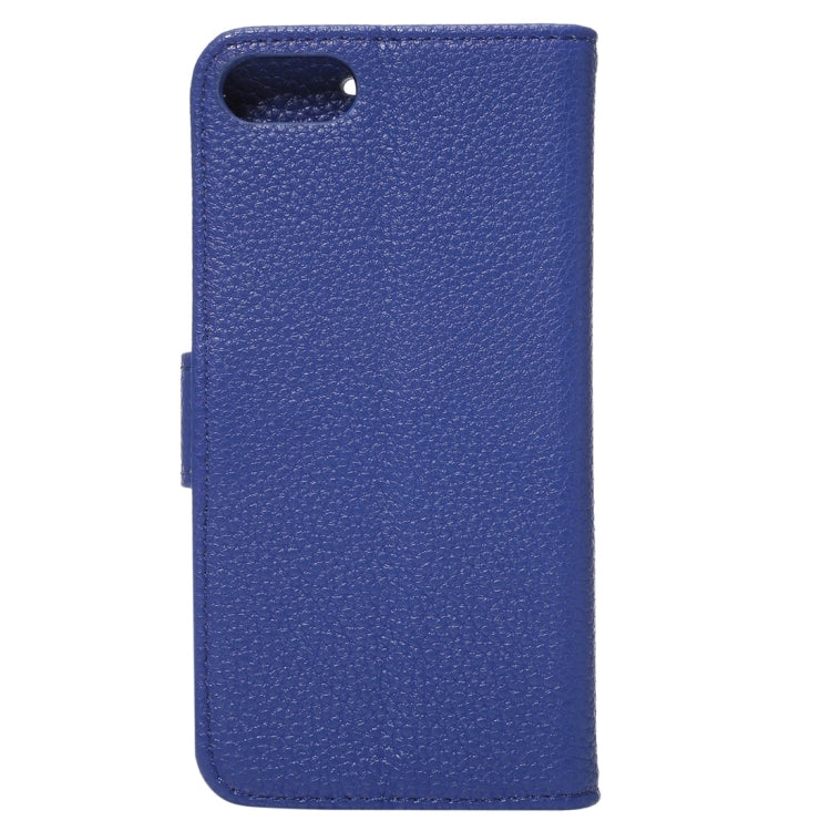For  iPhone 8 & 7  Lichee Texture Horizontal Flip Leather Case with Holder & Card Slots & Wallet