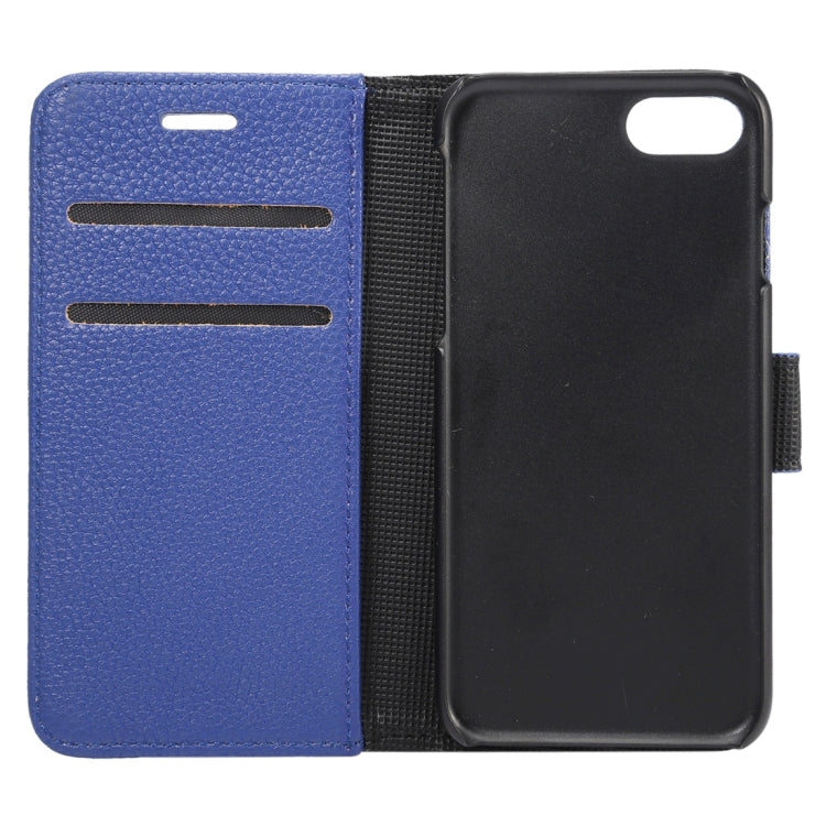 For  iPhone 8 & 7  Lichee Texture Horizontal Flip Leather Case with Holder & Card Slots & Wallet