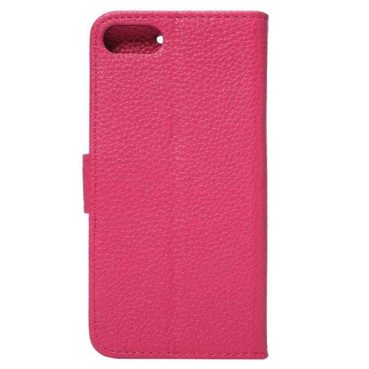 For  iPhone 8 & 7  Lichee Texture Horizontal Flip Leather Case with Holder & Card Slots & Wallet