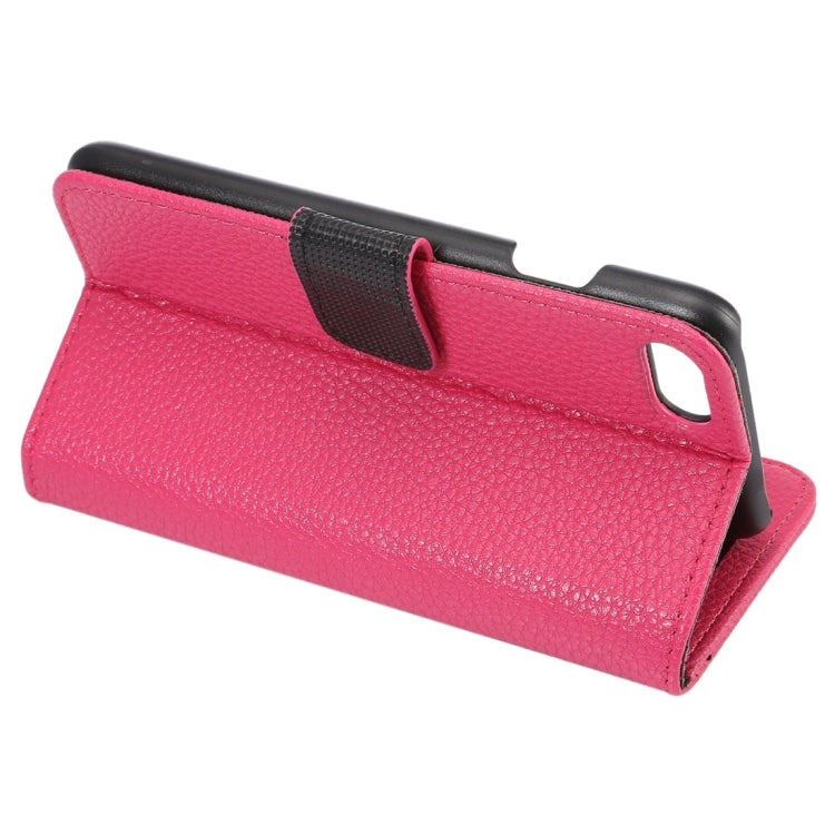For  iPhone 8 & 7  Lichee Texture Horizontal Flip Leather Case with Holder & Card Slots & Wallet