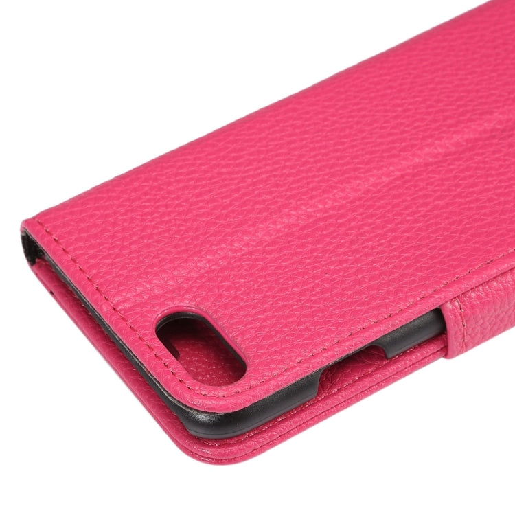 For  iPhone 8 & 7  Lichee Texture Horizontal Flip Leather Case with Holder & Card Slots & Wallet