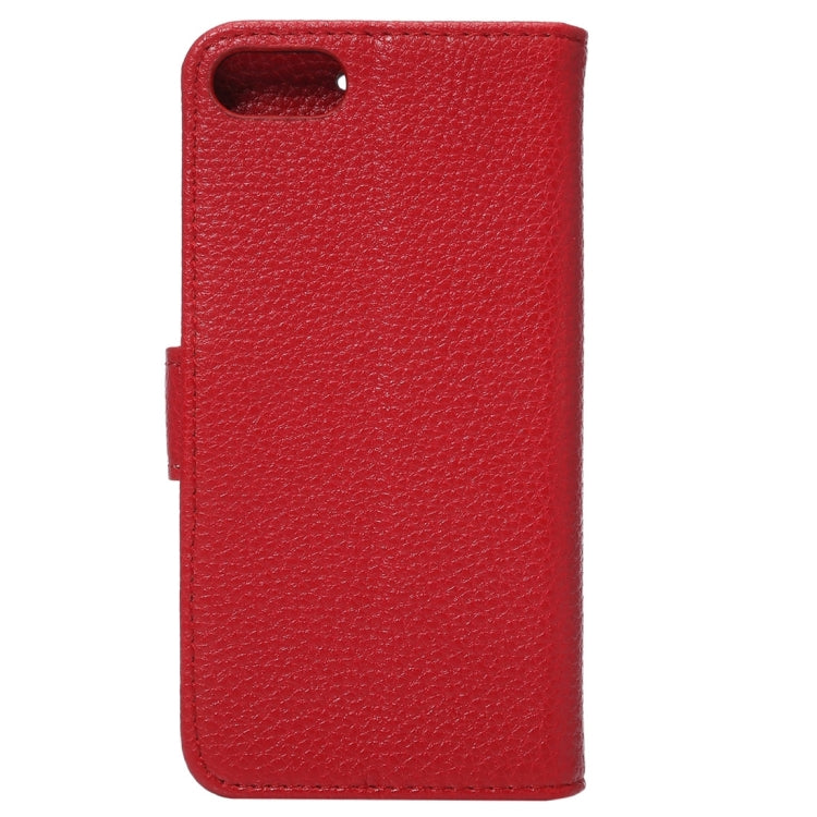 For  iPhone 8 & 7  Lichee Texture Horizontal Flip Leather Case with Holder & Card Slots & Wallet