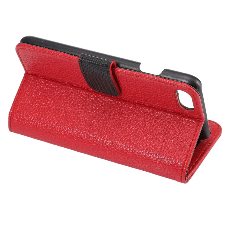 For  iPhone 8 & 7  Lichee Texture Horizontal Flip Leather Case with Holder & Card Slots & Wallet