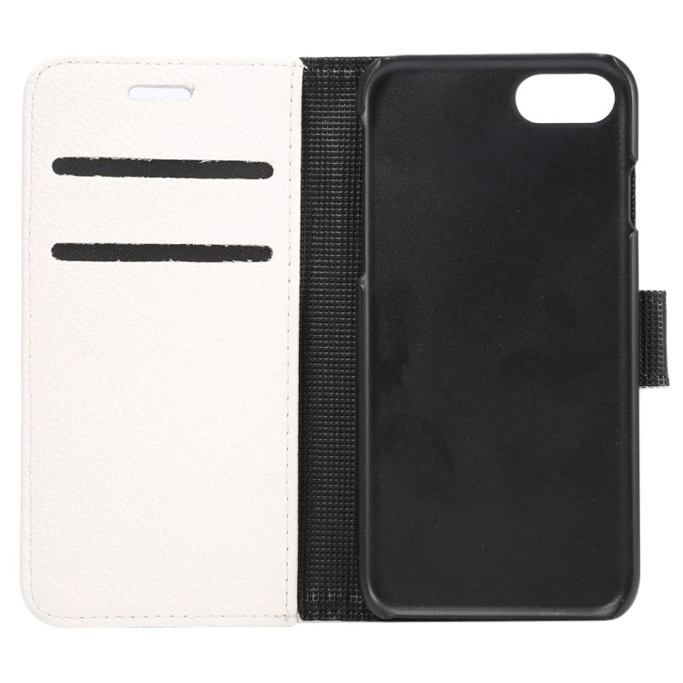 For  iPhone 8 & 7  Lichee Texture Horizontal Flip Leather Case with Holder & Card Slots & Wallet