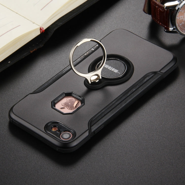 For  iPhone 8 & 7  PC+TPU Protective Back Cover Case with Ring Holder