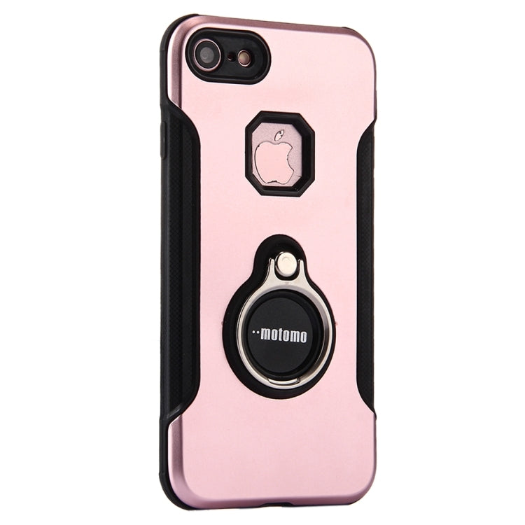 For  iPhone 8 & 7  PC+TPU Protective Back Cover Case with Ring Holder