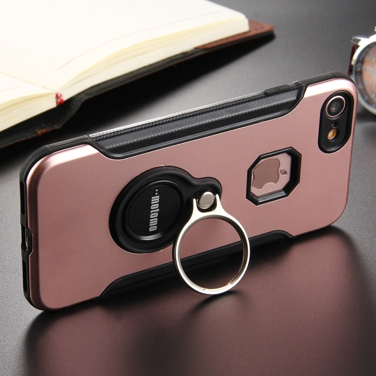 For  iPhone 8 & 7  PC+TPU Protective Back Cover Case with Ring Holder