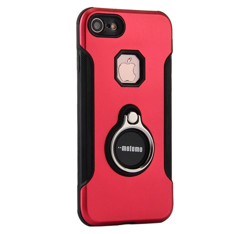 For  iPhone 8 & 7  PC+TPU Protective Back Cover Case with Ring Holder