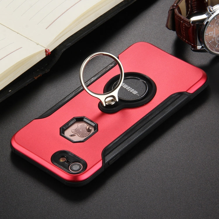 For  iPhone 8 & 7  PC+TPU Protective Back Cover Case with Ring Holder