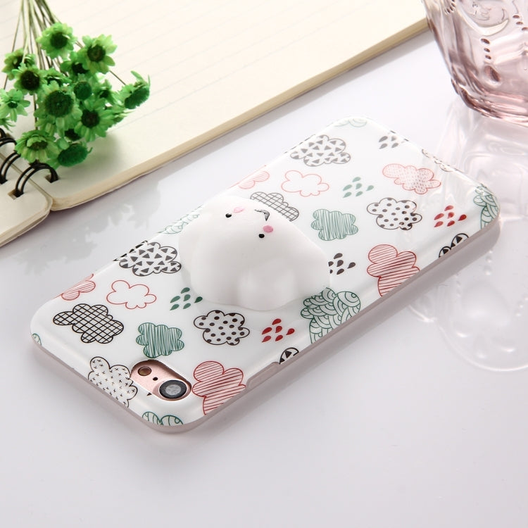For  iPhone 8 & 7  Lovely Cloud Pattern Squeeze Relief Squishy Dropproof Protective Back Cover Case