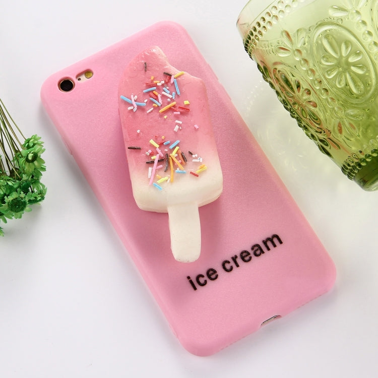 For  iPhone 8 & 7  Ice Cream Pattern Squeeze Rebound Squishy Dropproof Protective Back Cover Case
