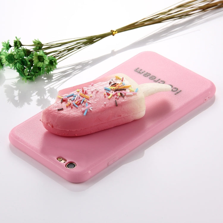 For  iPhone 8 & 7  Ice Cream Pattern Squeeze Rebound Squishy Dropproof Protective Back Cover Case
