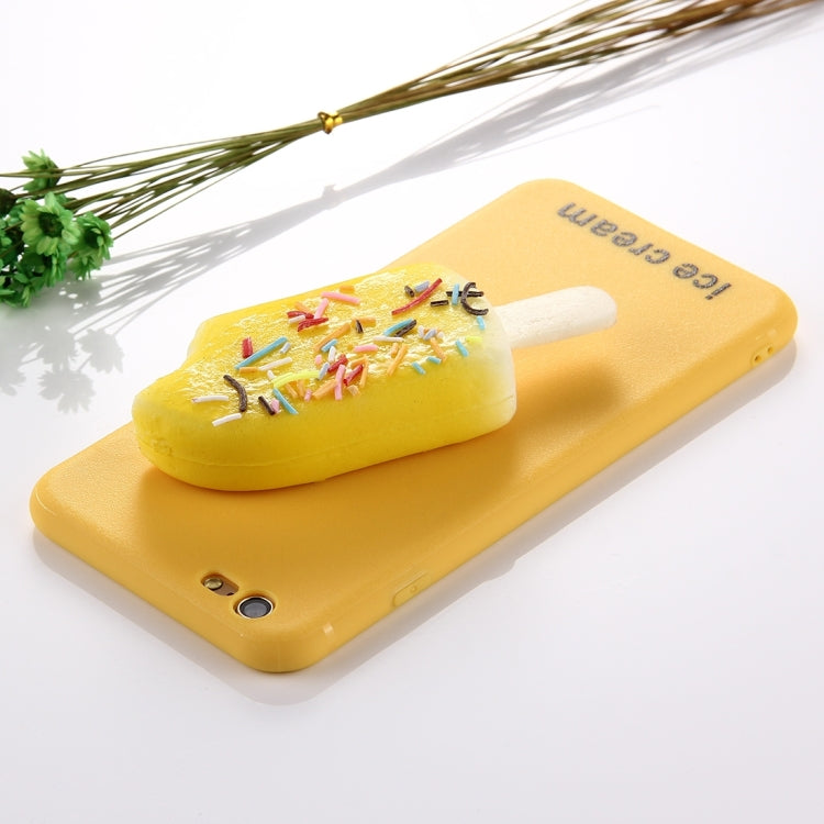 For  iPhone 8 & 7  Ice Cream Pattern Squeeze Rebound Squishy Dropproof Protective Back Cover Case