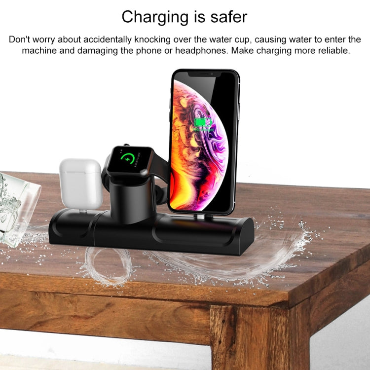 TS070C 3 In 1 Multi-function Charging Dock Stand Holder Station for iPhone / Apple Watch / AirPods
