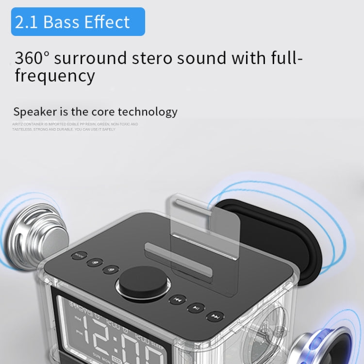 X7 Bluetooth Mega Bass Alarm Box Clock Radio