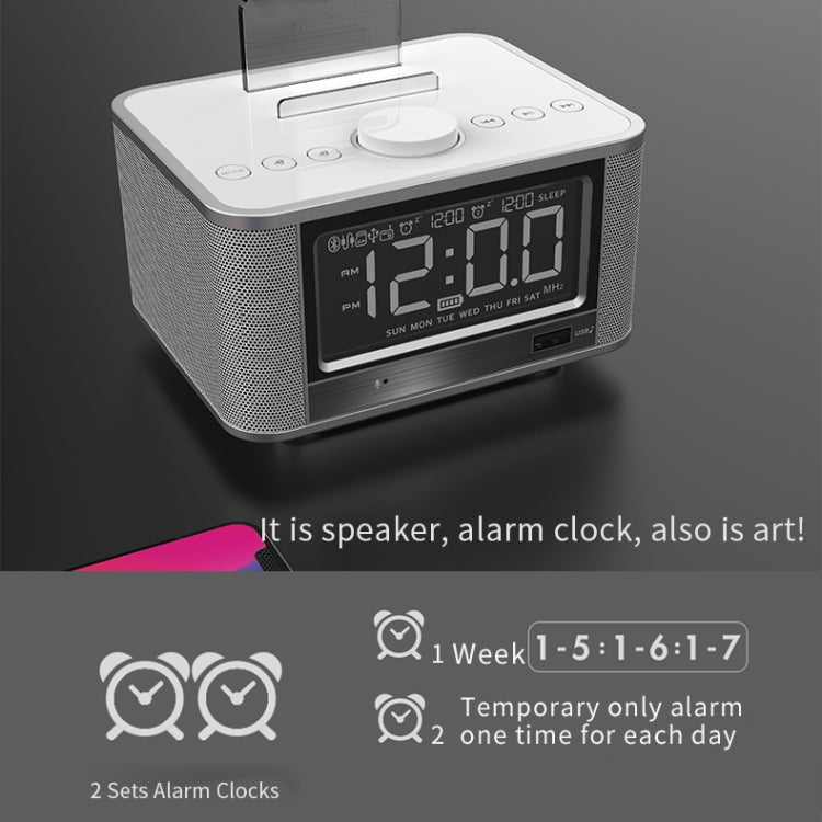 X7 Bluetooth Mega Bass Alarm Box Clock Radio