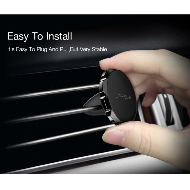 CAFELE Universal Bright Surface Magnetic Gear Car Air Outlet Vent Mount Phone Holder Stand, for iPhone, Samsung, Huawei, Lenovo, Xiaomi, Sony, HTC