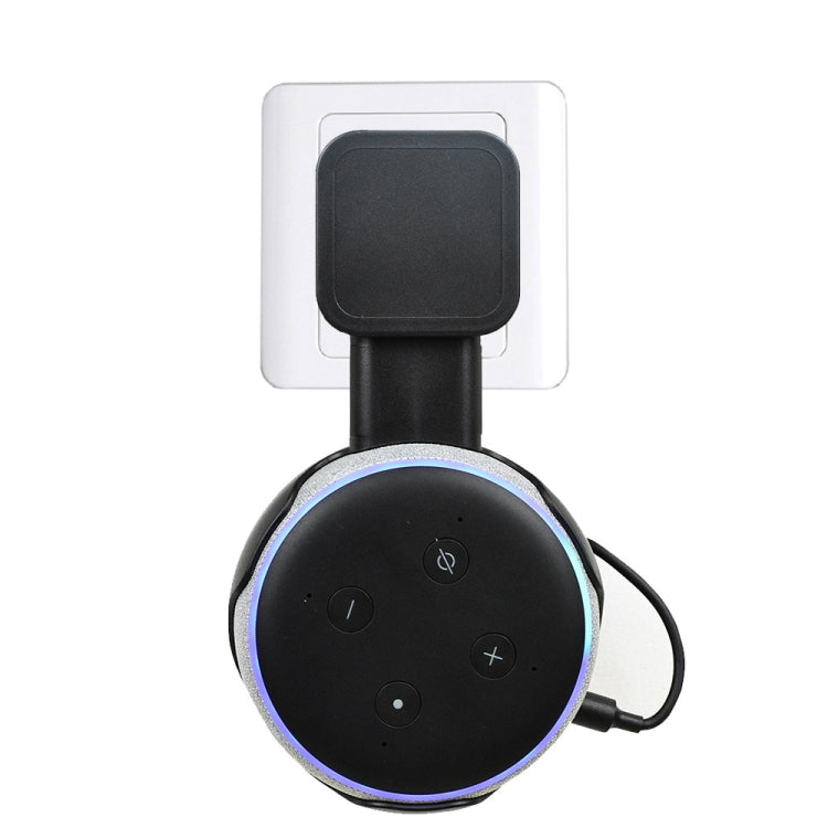 Portable Smart Bluetooth Speaker Holder Wall Plug Power Accessories for Amazon Echo Dot 3(Black)