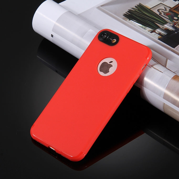 For  iPhone 8 & 7  Colorized Soft TPU Protective Case (Red)