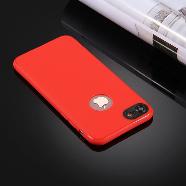 For  iPhone 8 & 7  Colorized Soft TPU Protective Case (Red)