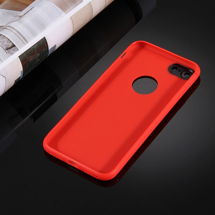 For  iPhone 8 & 7  Colorized Soft TPU Protective Case (Red)