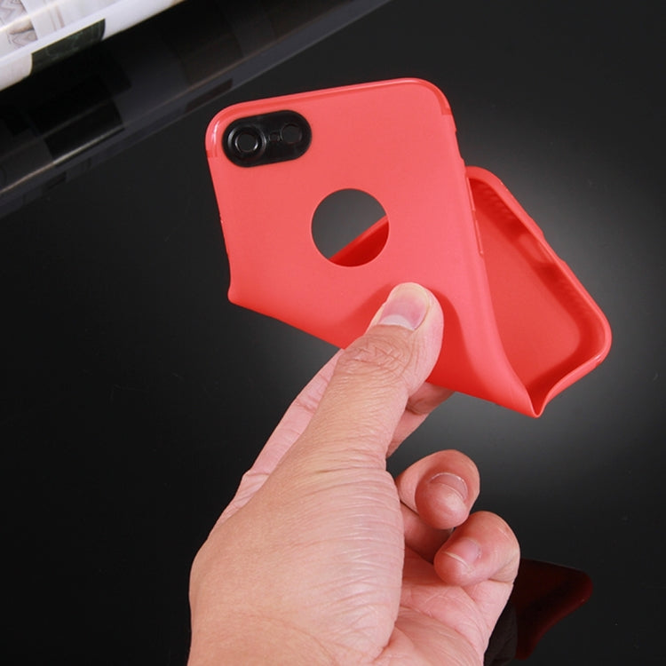 For  iPhone 8 & 7  Colorized Soft TPU Protective Case (Red)