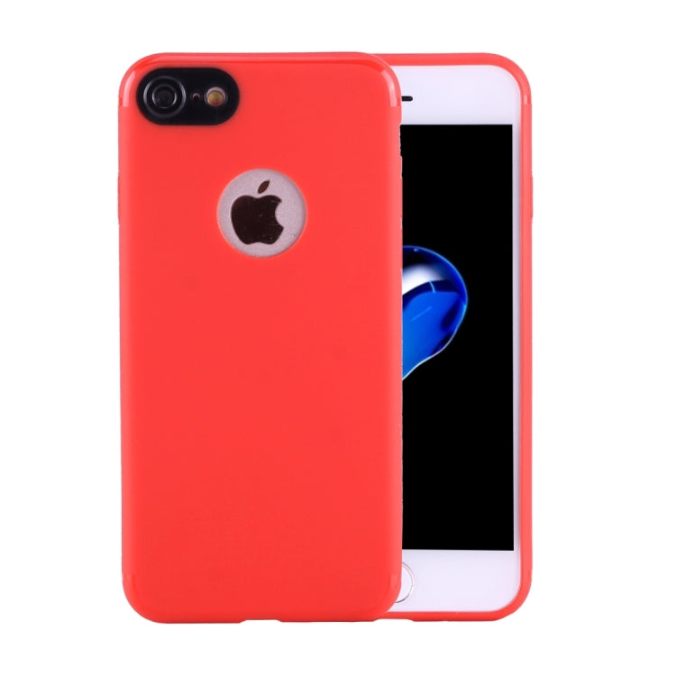 For  iPhone 8 & 7  Colorized Soft TPU Protective Case (Red)