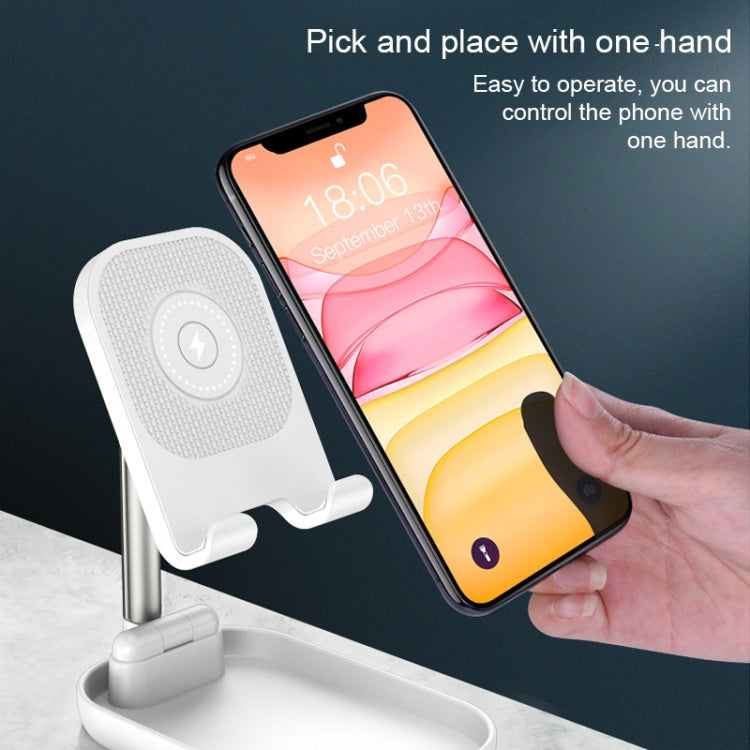 WS2 Portable Foldable Mobile Phone Tablet Wireless Charging Desktop Holder Bracket
