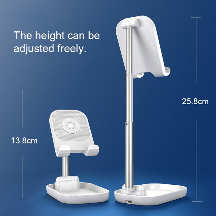 WS3 Portable Telescopic Mobile Phone Tablet Desktop Holder Bracket, Standard Version, Ordinary Version (White)