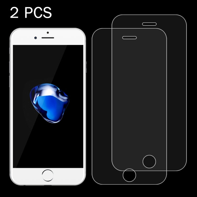 2 PCS For iPhone 7 0.26mm 9H Surface Hardness 2.5D Explosion-proof Tempered Glass Full Screen Film