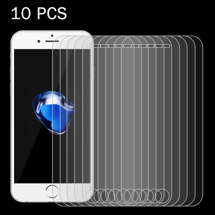 10 PCS For iPhone 7 0.26mm 9H Surface Hardness 2.5D Explosion-proof Tempered Glass Full Screen Film