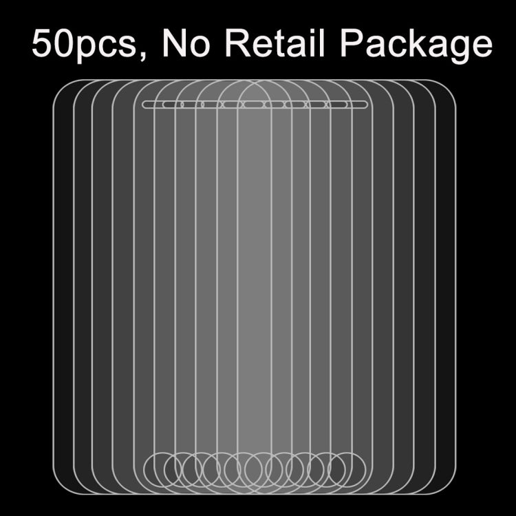 50 PCS For iPhone 7 0.26mm 9H Surface Hardness 2.5D Explosion-proof Tempered Glass Full Screen Film, No Retail Package