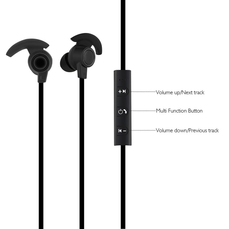 BTH-816 Wireless Bluetooth In-Ear Headphone Sports Headset with Mic, For iPhone, Galaxy, Huawei, Xiaomi, LG, HTC and Other Smart Phones, Bluetooth Distance: 10m