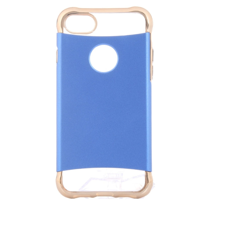 For  iPhone 8 & 7  Electroplating Dropproof TPU+PC Detachable Protective Back Cover Case