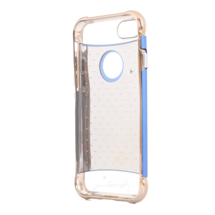 For  iPhone 8 & 7  Electroplating Dropproof TPU+PC Detachable Protective Back Cover Case