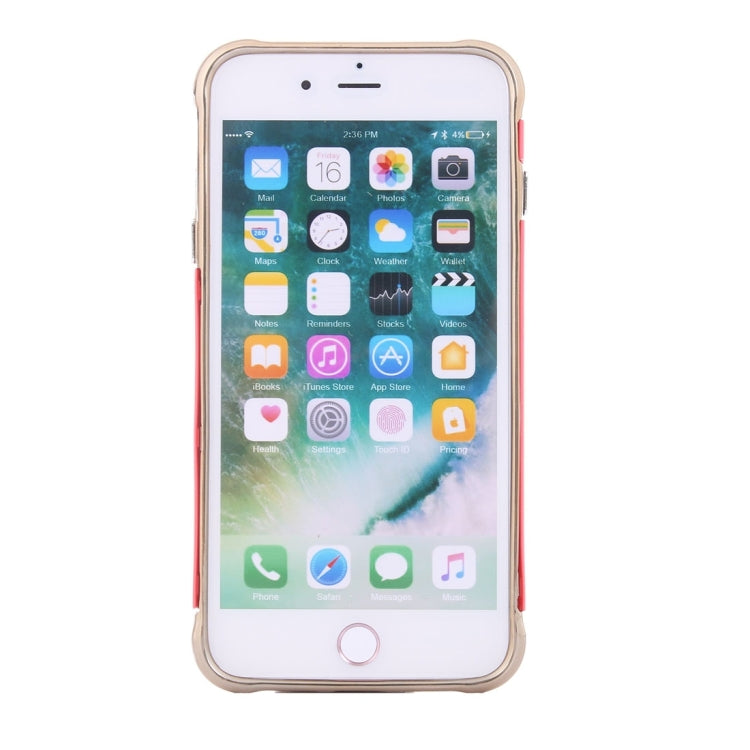 For  iPhone 8 & 7  Electroplating Dropproof TPU+PC Detachable Protective Back Cover Case