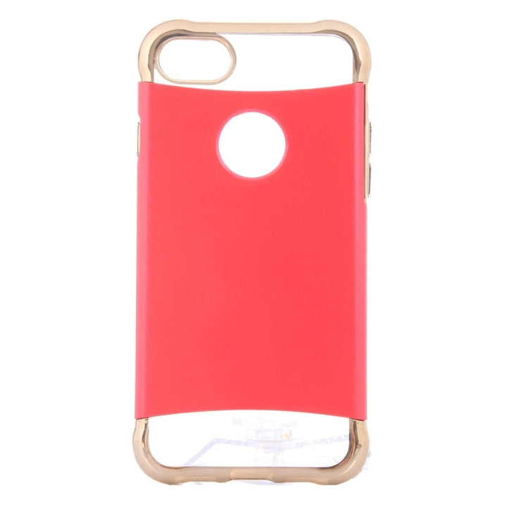 For  iPhone 8 & 7  Electroplating Dropproof TPU+PC Detachable Protective Back Cover Case