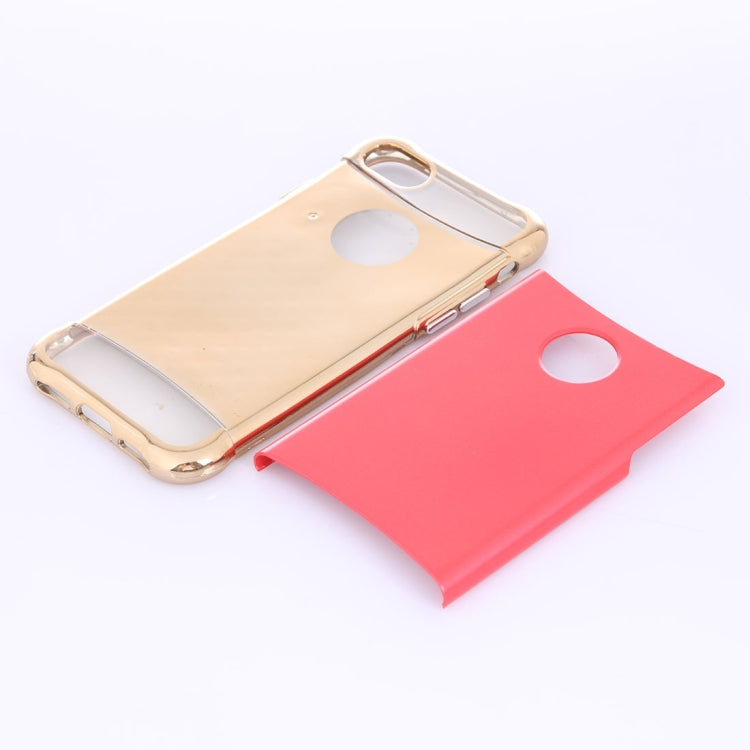 For  iPhone 8 & 7  Electroplating Dropproof TPU+PC Detachable Protective Back Cover Case