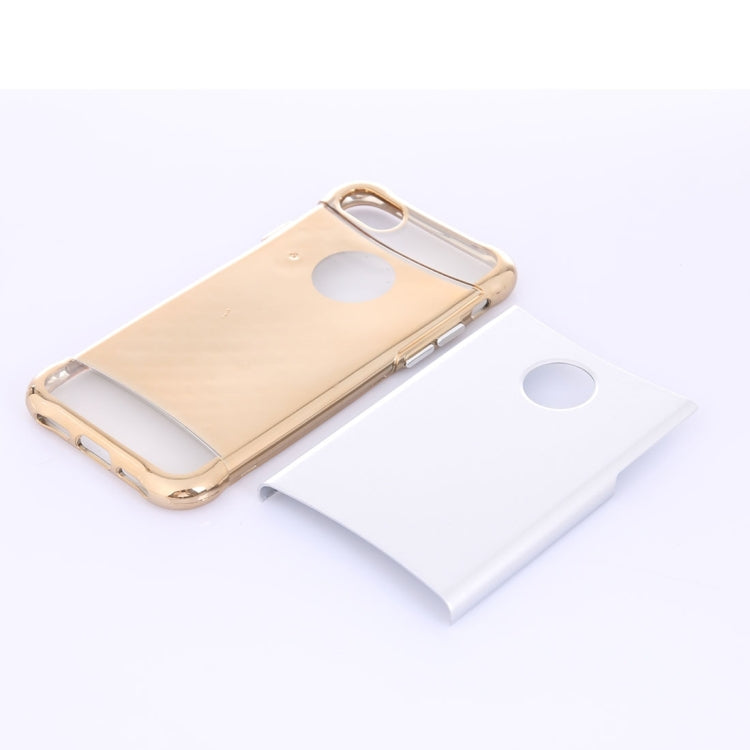 For  iPhone 8 & 7  Electroplating Dropproof TPU+PC Detachable Protective Back Cover Case
