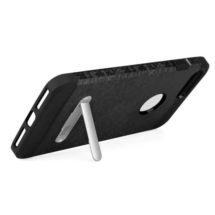 for  iPhone 8 & 7  Color Lattice Texture TPU + PC Protective Case with Holder