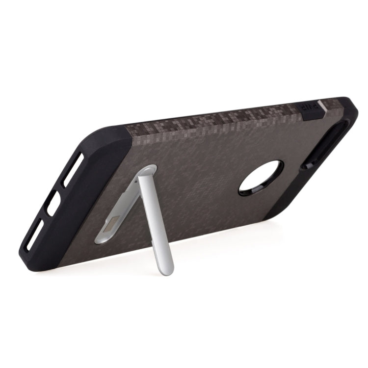 for  iPhone 8 & 7  Color Lattice Texture TPU + PC Protective Case with Holder