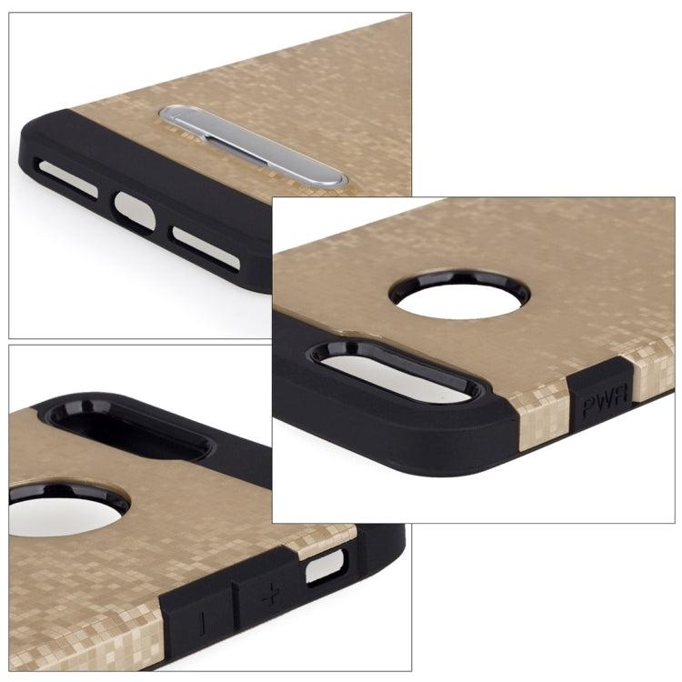 for  iPhone 8 & 7  Color Lattice Texture TPU + PC Protective Case with Holder