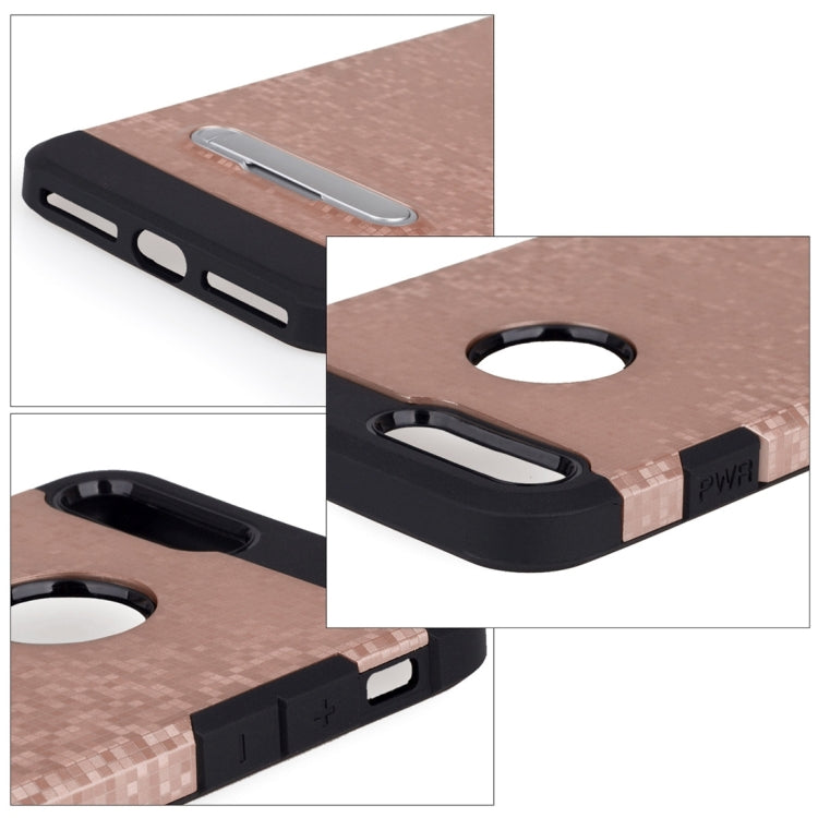 for  iPhone 8 & 7  Color Lattice Texture TPU + PC Protective Case with Holder