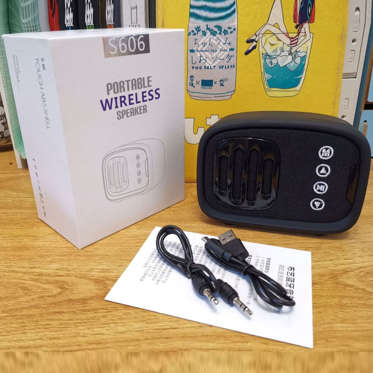 S606 Bluetooth 5.0 Retro Embroidery Fabric Art Bluetooth Speaker